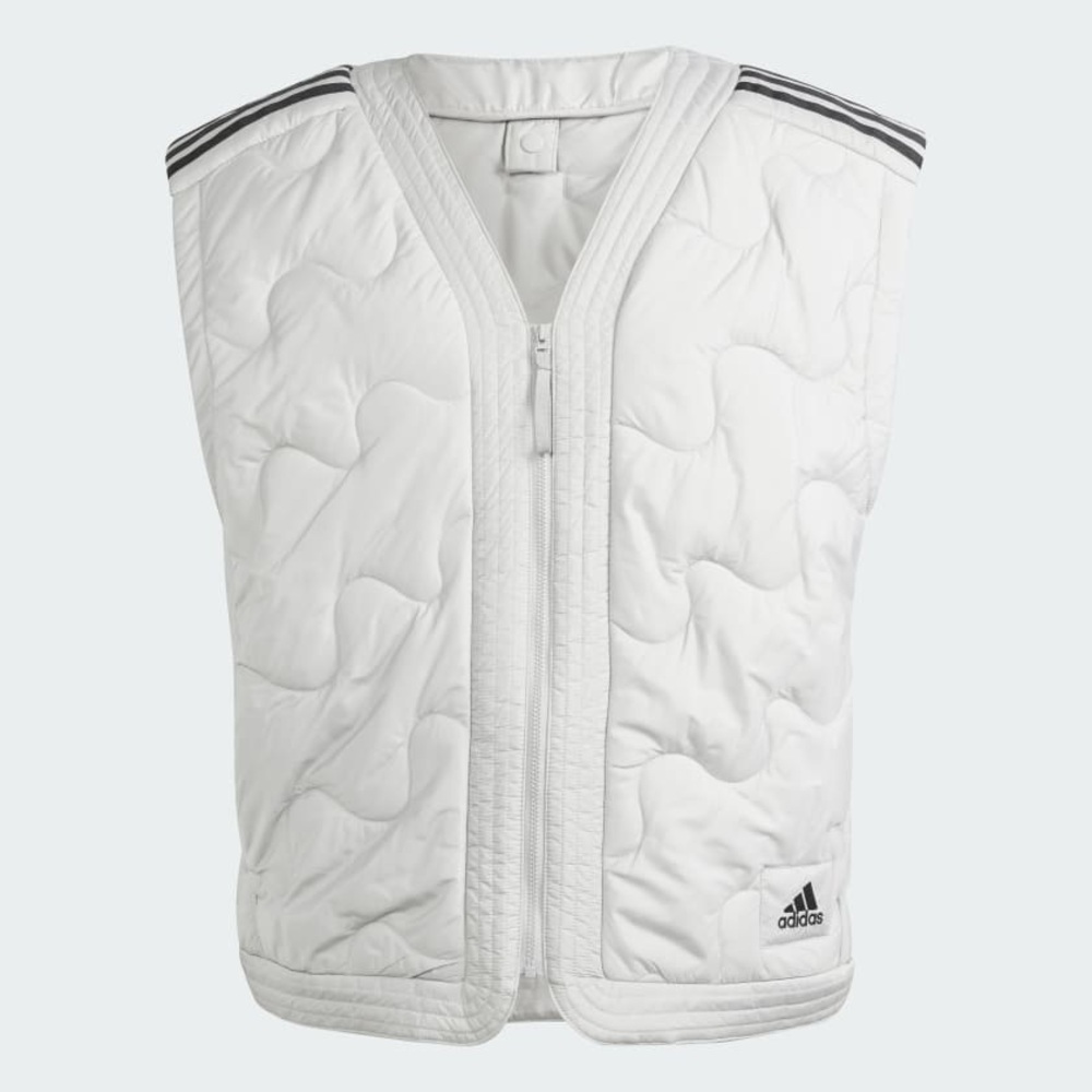 adidas Men's Nuganic Light Insulation Jacket Vest Gray IS1262 Size XS New